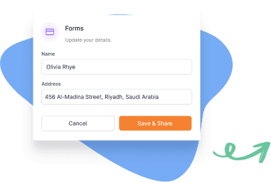 Technician fill form site & share